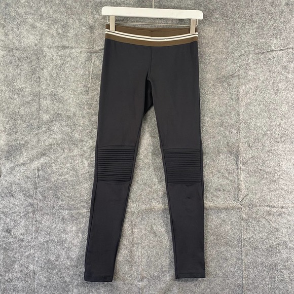 Olympia Leggings XS Black Moto Mid Rise Compression Workout - Picture 2 of 13